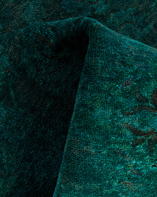 Fine Vibrance, One-of-a-Kind Hand-Knotted Area Rug  - Green, 4' 1" x 5' 10"
