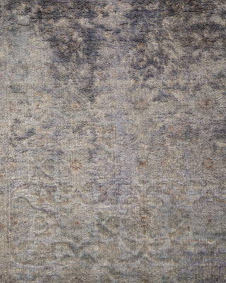 Contemporary Hand Knotted Overdyed Gray Runner 2' 8" x 8' 0"