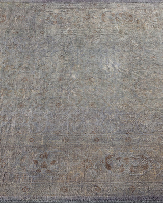 Contemporary Hand Knotted Overdyed Gray Runner 2' 8" x 8' 0"