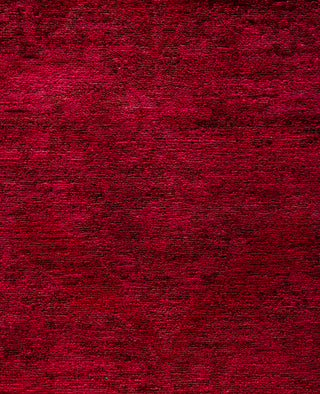 Overdyed Hand-Knotted Wool Modern-Contemporary Red Area Rug 9' 2" x 12' 1"