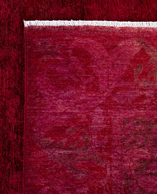 Overdyed Hand-Knotted Wool Modern-Contemporary Red Area Rug 9' 2" x 12' 1"