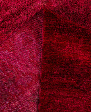 Overdyed Hand-Knotted Wool Modern-Contemporary Red Area Rug 9' 2" x 12' 1"