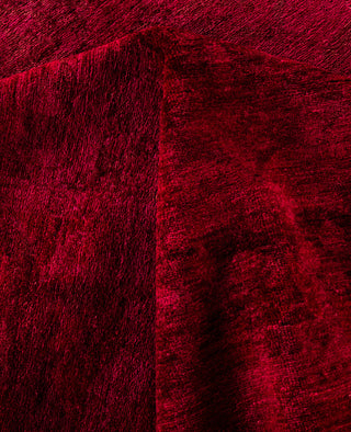 Overdyed Hand-Knotted Wool Modern-Contemporary Red Area Rug 9' 2" x 12' 1"