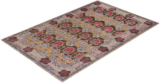 Modern - Contemporary Hand-Knotted Beige Area Rug 5' 0" x 7' 7"