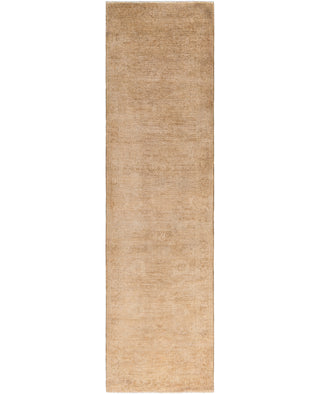 Overdyed One-of-a-Kind Wool Beige Runner 2' 8" x 9' 9"