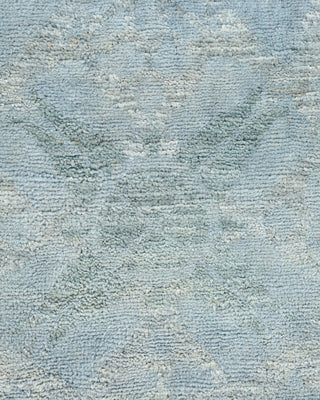 Contemporary Hand Knotted  Blue Area Rug 6' 0" x 12' 2"