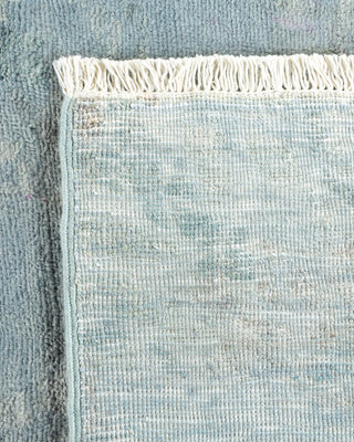 Contemporary Hand Knotted  Blue Area Rug 6' 0" x 12' 2"