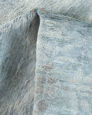 Contemporary Hand Knotted  Blue Area Rug 6' 0" x 12' 2"