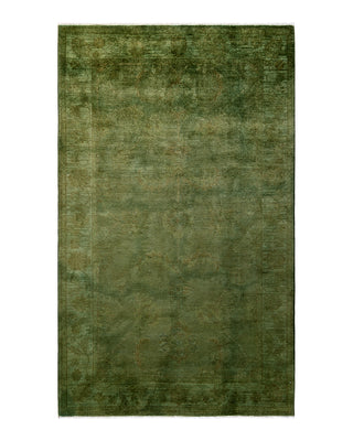 Contemporary Fine Vibrance Green Wool Area Rug 5' 1" x 8' 4"