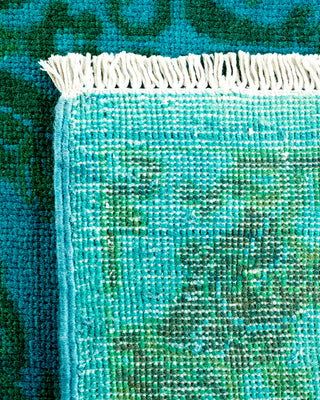 Contemporary Fine Vibrance Blue Wool Area Rug - 4' 1" x 6' 2"