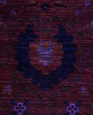 Overdyed One-of-a-Kind Wool Red Square Area Rug 12' 1" x 12' 4"