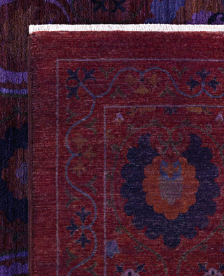 Overdyed One-of-a-Kind Wool Red Square Area Rug 12' 1" x 12' 4"