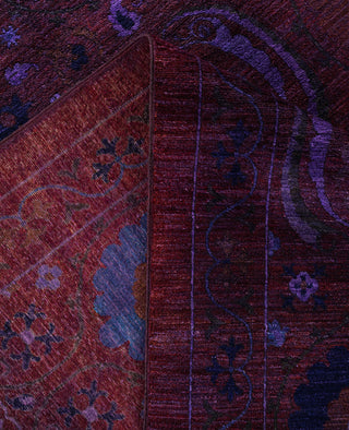 Overdyed One-of-a-Kind Wool Red Square Area Rug 12' 1" x 12' 4"