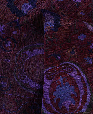 Overdyed One-of-a-Kind Wool Red Square Area Rug 12' 1" x 12' 4"