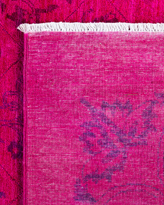 Overdyed Hand-Knotted Pink Area Rug 6' 1" x 9' 2"