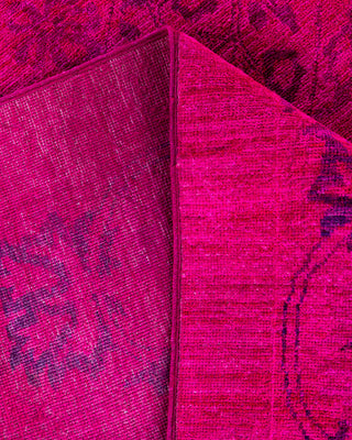 Overdyed Hand-Knotted Pink Area Rug 6' 1" x 9' 2"