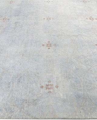 Contemporary Overdyed Wool Hand Knotted Gray Area Rug 8' 0" x 8' 6"