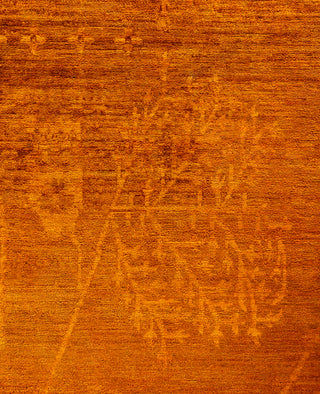 Overdyed One-of-a-Kind Wool Orange Area Rug 9' 10" x 13' 7"