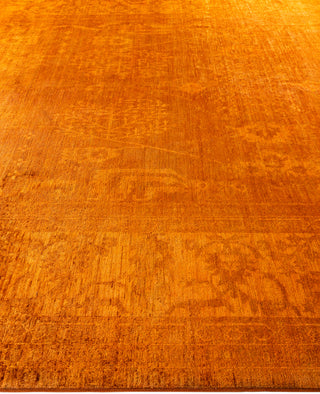 Overdyed One-of-a-Kind Wool Orange Area Rug 9' 10" x 13' 7"