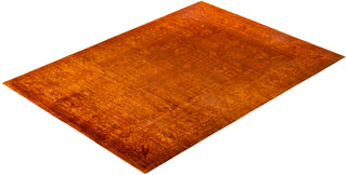 Overdyed One-of-a-Kind Wool Orange Area Rug 9' 10" x 13' 7"