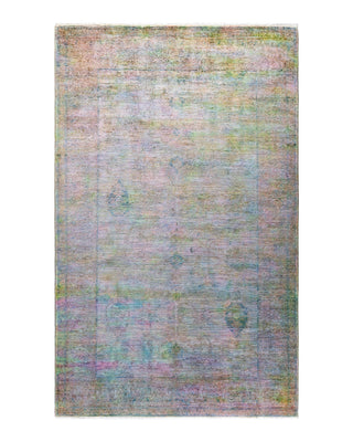 Contemporary Fine Vibrance Pink Wool Area Rug 5' 1" x 8' 2"