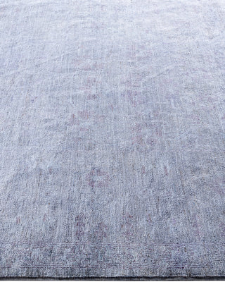 Contemporary Hand-Knotted Overdyed Gray Area Rug 5' 0" x 8' 3"