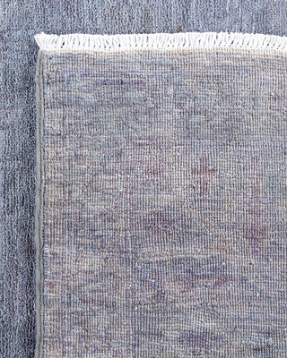 Contemporary Hand-Knotted Overdyed Gray Area Rug 5' 0" x 8' 3"