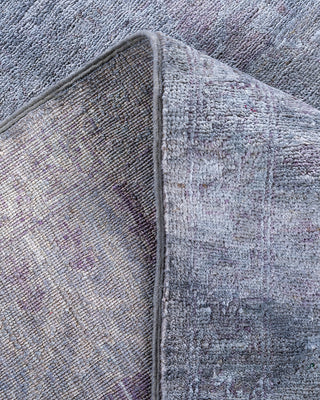 Contemporary Hand-Knotted Overdyed Gray Area Rug 5' 0" x 8' 3"