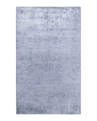 Contemporary Overyed Wool Hand Knotted Gray Area Rug 5' 0" x 8' 3"
