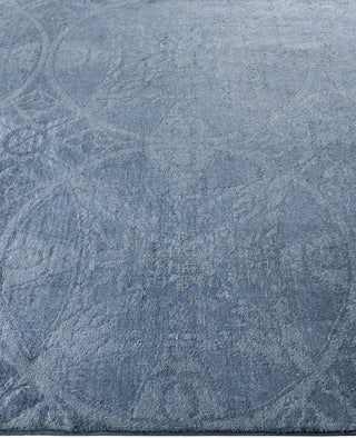 Contemporary Overdyed Wool Hand Knotted Gray Area Rug 4' 3" x 12' 0"