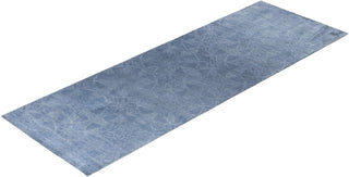 Contemporary Overdyed Wool Hand Knotted Gray Area Rug 4' 3" x 12' 0"