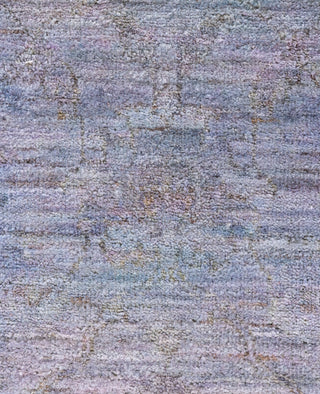 Contemporary Overdyed Wool Hand Knotted Blue Area Rug 4' 1" x 5' 8"