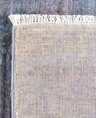 Contemporary Overdyed Wool Hand Knotted Blue Area Rug 4' 1" x 5' 8"