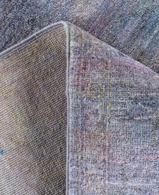 Contemporary Overdyed Wool Hand Knotted Blue Area Rug 4' 1" x 5' 8"