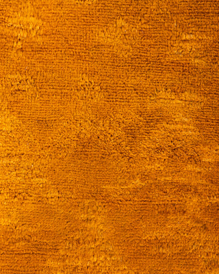 Contemporary Hand-Knotted Overdyed Gold Area Rug 3' 1" x 5' 6"