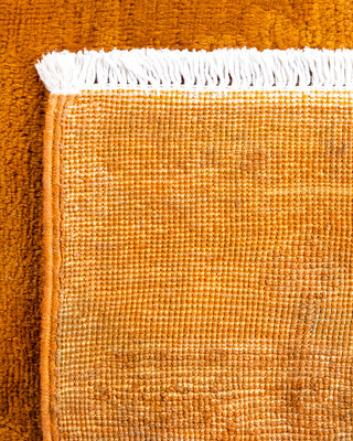 Contemporary Hand-Knotted Overdyed Gold Area Rug 3' 1" x 5' 6"