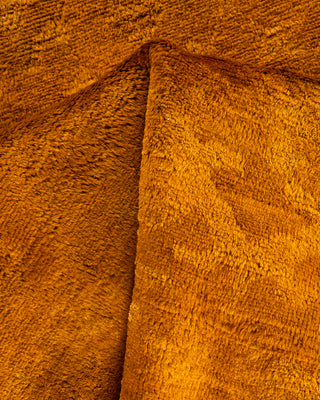 Contemporary Hand-Knotted Overdyed Gold Area Rug 3' 1" x 5' 6"