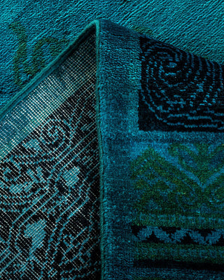 Vibrance, One-of-a-Kind Hand-Knotted Area Rug - Blue, 8' 0" x 10' 3" - Solo Rugs
