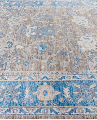 Oushak One of a kind Wool Brown Area Rug 8' 9" x 12' 2"