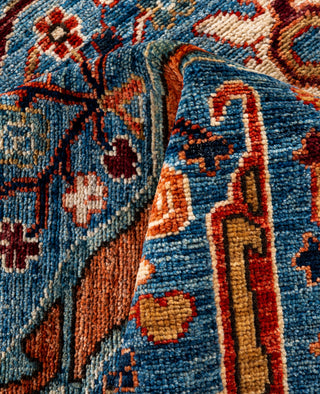 Serapi One of a kind Wool Light Blue Area Rug 8' 11" x 11' 10"