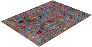 Serapi One of a kind Wool Light Blue Area Rug 8' 11" x 11' 10"