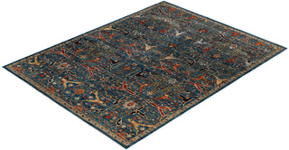 Serapi One of a kind Wool Light Blue Area Rug 9' 0" x 11' 9"