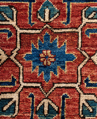Serapi One of a kind Wool Light Blue Area Rug 9' 0" x 11' 9"