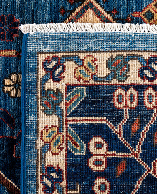 Serapi One of a kind Wool Light Blue Area Rug 9' 0" x 11' 9"