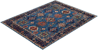 Serapi One of a kind Wool Light Blue Area Rug 9' 0" x 11' 9"