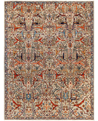 Serapi One of a kind Wool Gray Area Rug 9' 1" x 11' 9"