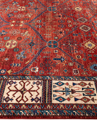 Serapi One of a kind Wool Red Area Rug 9' 0" x 12' 0"