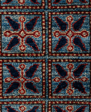 Serapi One of a kind Wool Light Blue Area Rug 9' 1" x 11' 8"