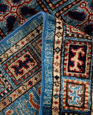 Serapi One of a kind Wool Light Blue Area Rug 9' 1" x 11' 8"