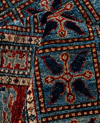 Serapi One of a kind Wool Light Blue Area Rug 9' 1" x 11' 8"
